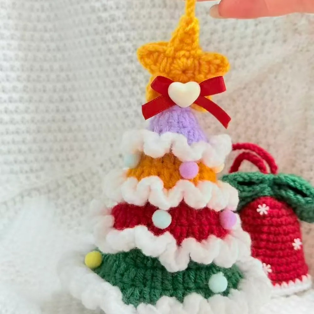Handmade Crochet Crafts Crochet Christmas Tree Ornament