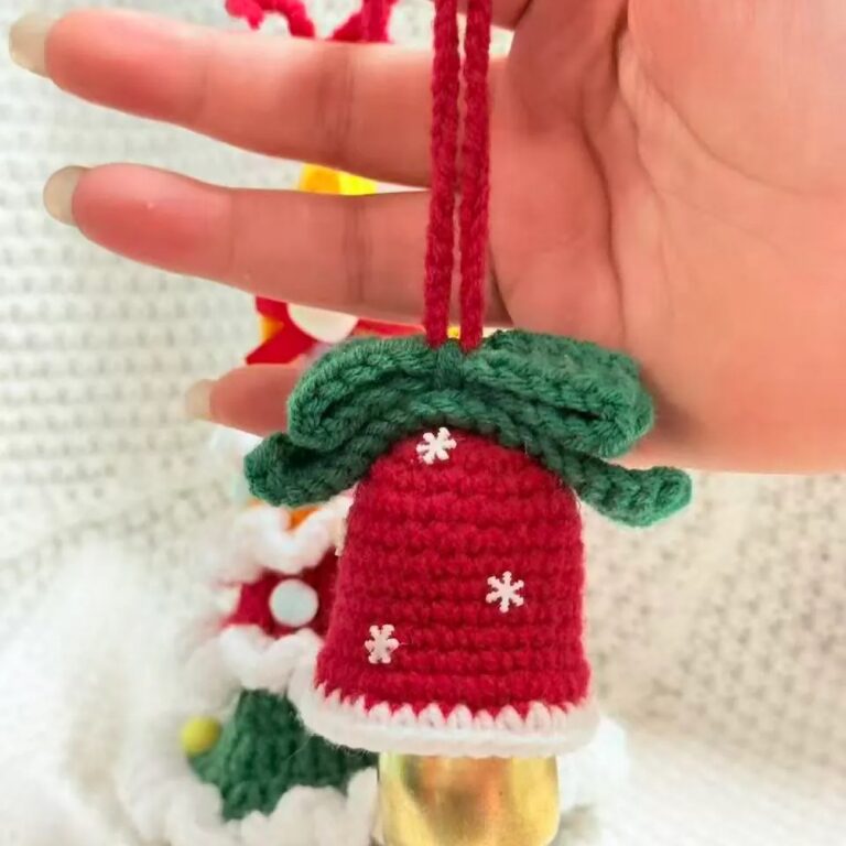 Handmade Crochet Crafts Crochet Christmas Gnome Ornament