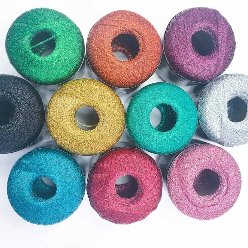 Fancy Yarn Metallic Flash Yarn