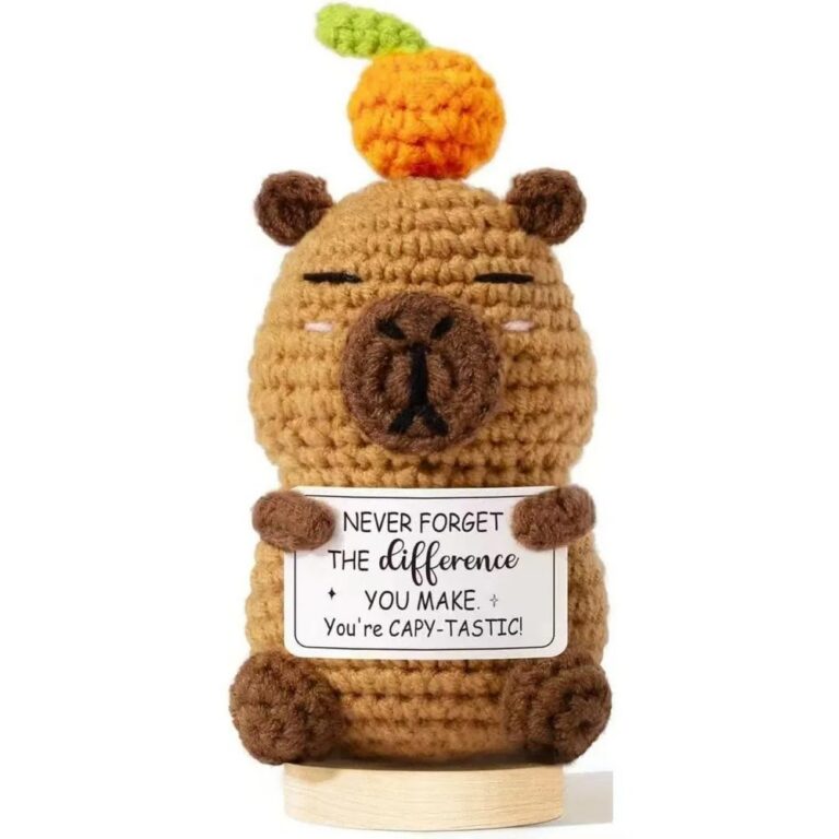 Handmade Crochet Crafts Crochet Capybara Plush Doll